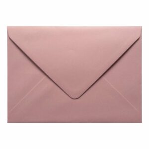 Vintage Dusky Pink Envelope 5x7 Closed