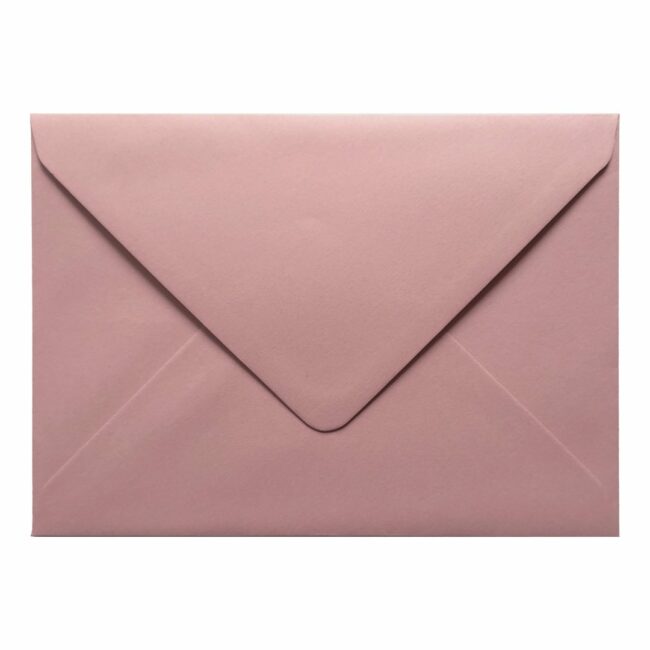 Vintage Dusky Pink Envelope 5x7 Closed