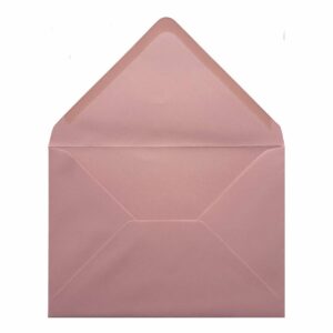 Vintage Dusky Pink Envelope 5x7 Open