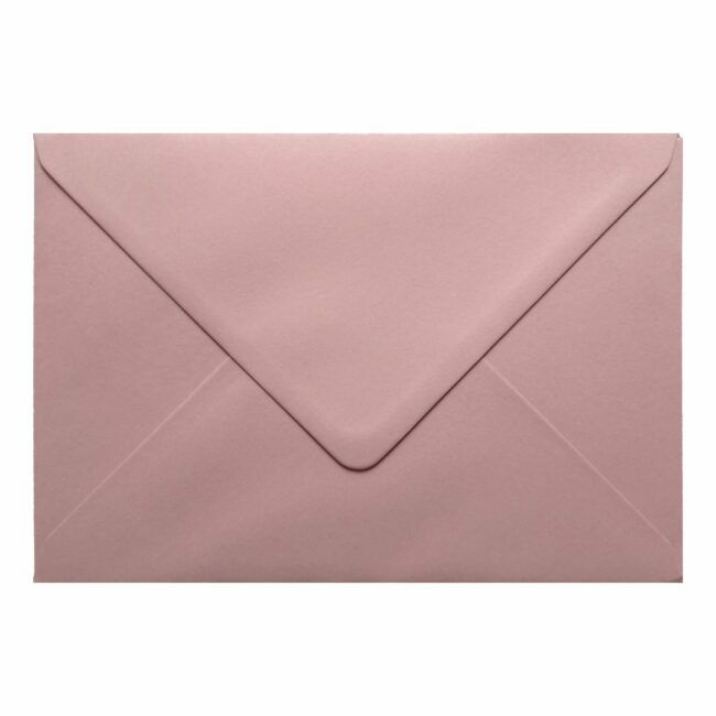 Vintage Dusky Pink Envelope A5 Closed