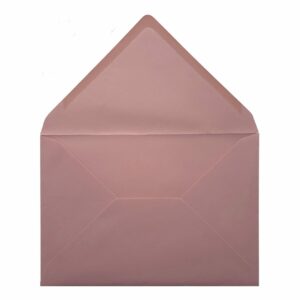 Vintage Dusky Pink Envelope C5 Open