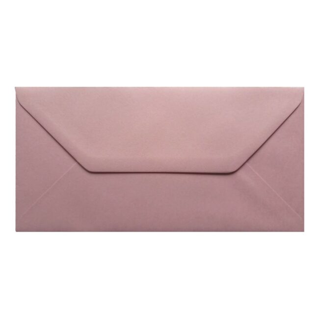 Vintage Dusky Pink Envelope Dl Closed