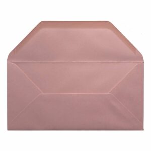 Vintage Dusky Pink Envelope Dl Open