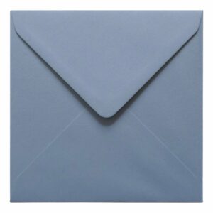Vintage French Blue Envelope 130mm Square Closed