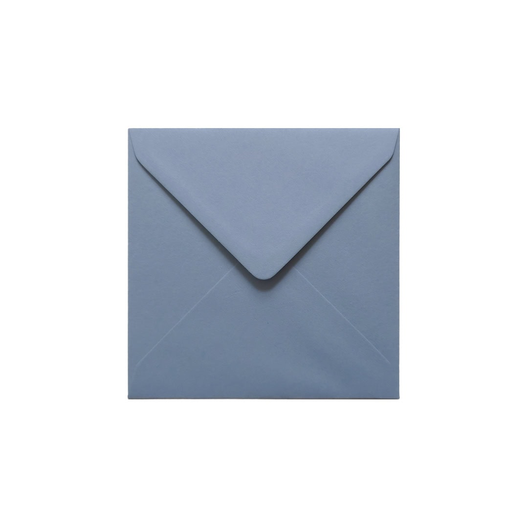 Vintage Blue 130mm x 130mm Envelope. Blue 135gsm Small Square Envelope. Gummed.