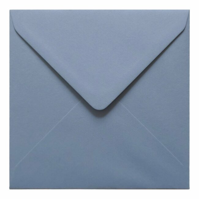 Vintage French Blue Envelope 155mm Square Closed
