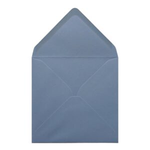 Vintage French Blue Envelope 155mm Square Open