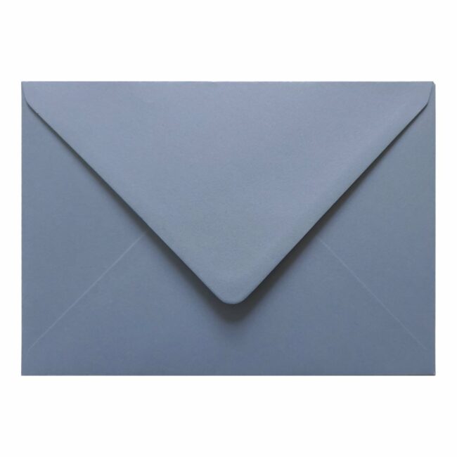 Vintage French Blue Envelope 5x7 Closed