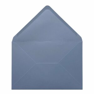 Vintage French Blue Envelope 5x7 Open