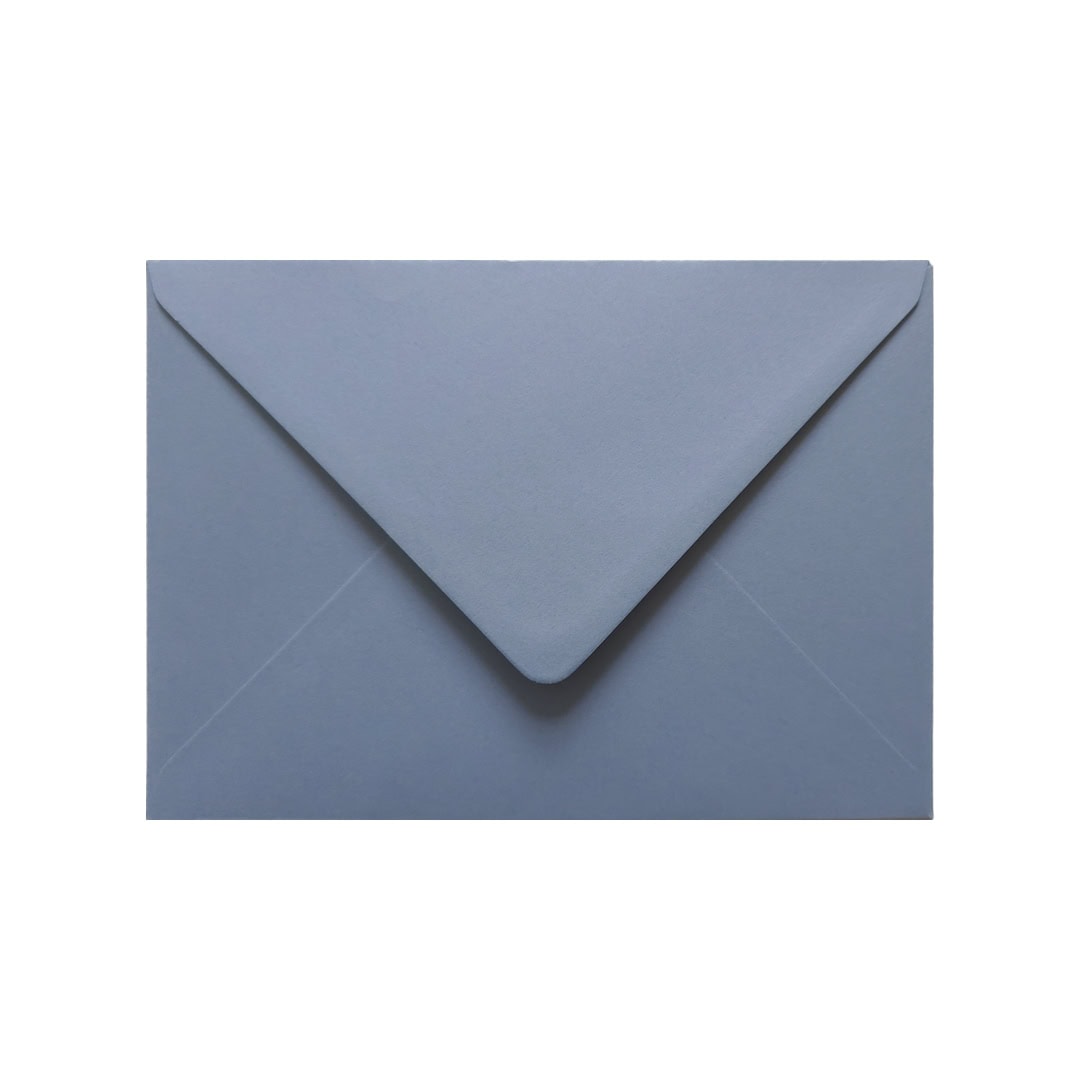 Vintage Blue 133mm x 184mm Envelope. Blue 135gsm 5 x 7 inch Envelope. Gummed.