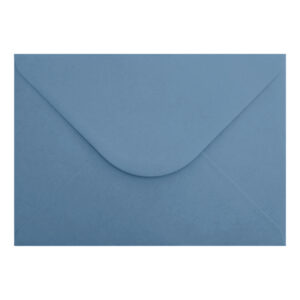 Vintage French Blue Envelope A5 U Flap Closed