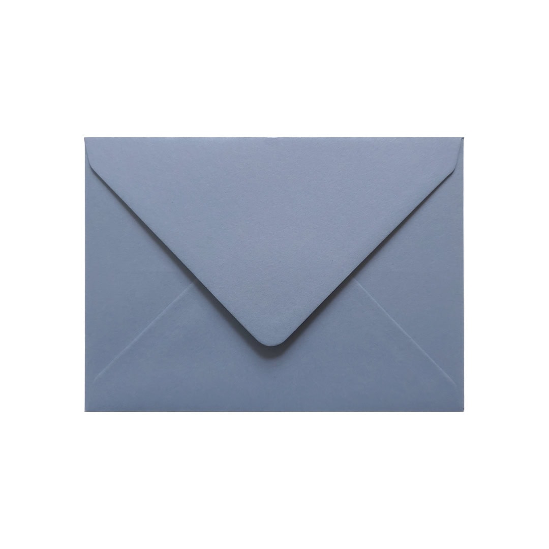 Vintage Blue 125mm x 175mm Envelope. Blue 135gsm Invitation Card Envelope. Gummed.