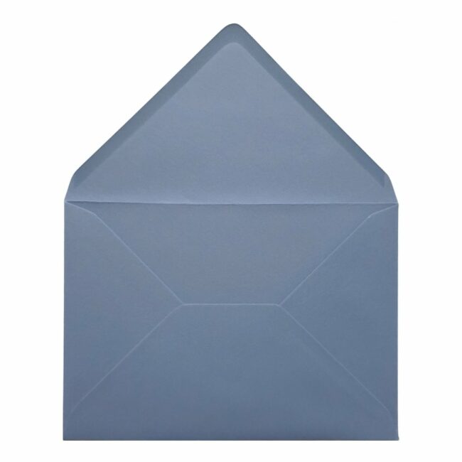 Vintage French Blue Envelope C5 Open