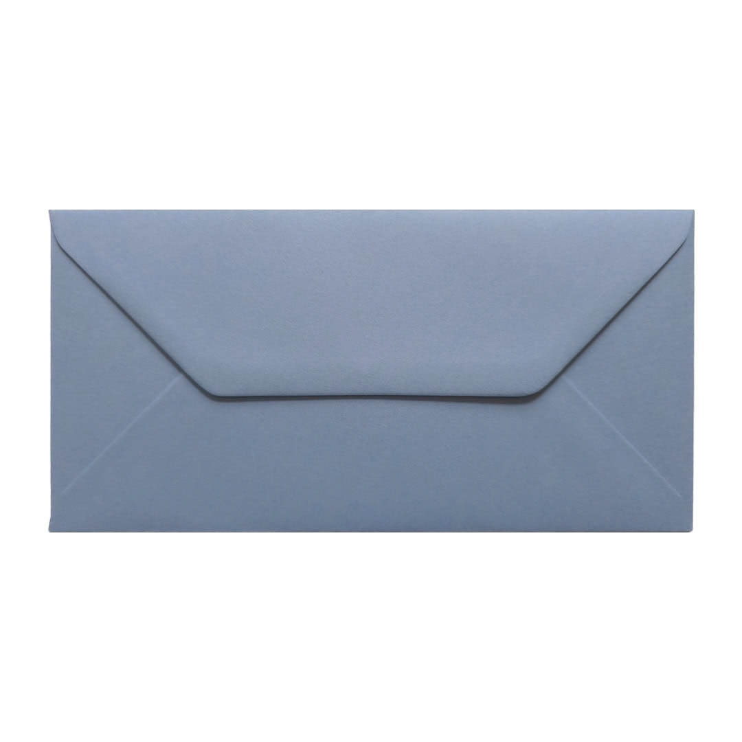Vintage Blue 110mm x 220mm Envelope. Blue 135gsm DL Envelope. Gummed.