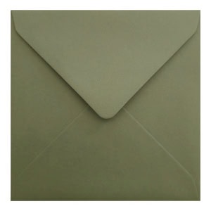 Vintage Green Envelope 155mm Square Closed