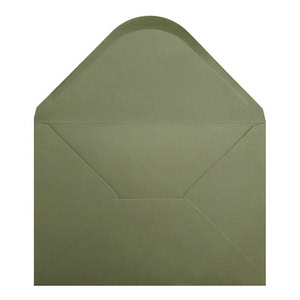 Vintage Green Envelope A5 Open