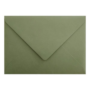 Vintage Green Envelope C7 Closed