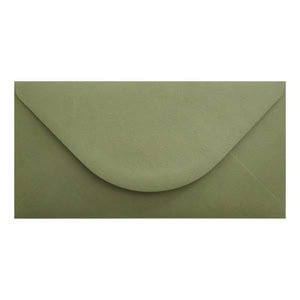 Vintage Green Envelope Dl Closed