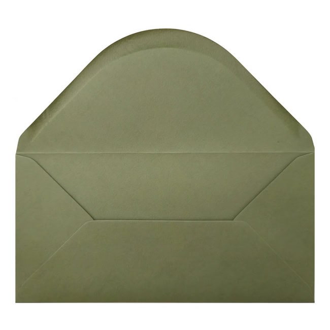 Vintage Green Envelope Dl Open