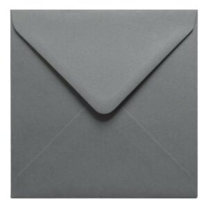 Vintage Grey Envelope 155mm Square Closed