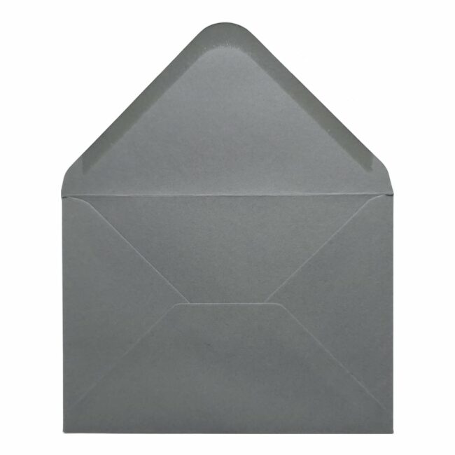 Vintage Grey Envelope 5x7 Open