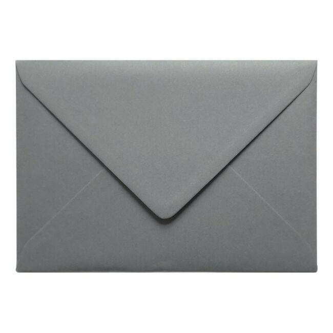Vintage Grey Envelope C6 Closed