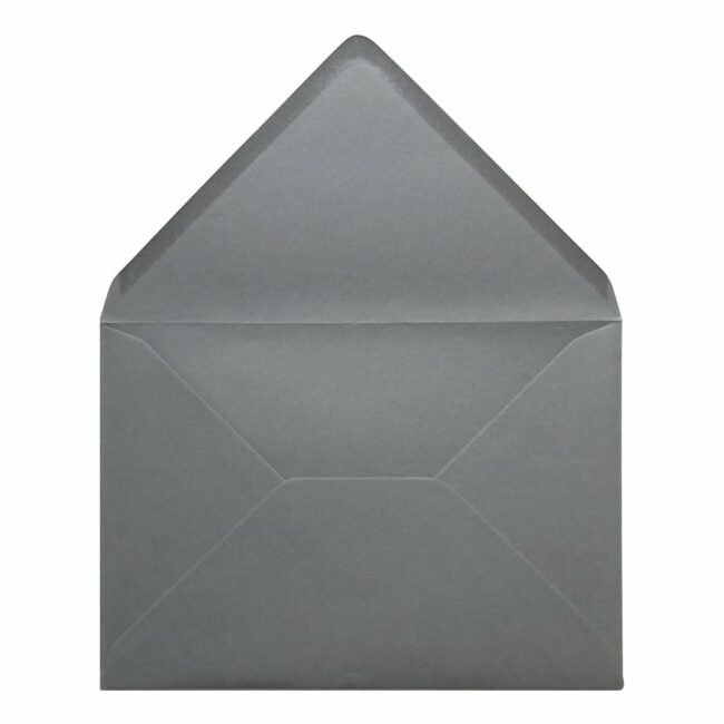 Vintage Grey Envelope C6 Open