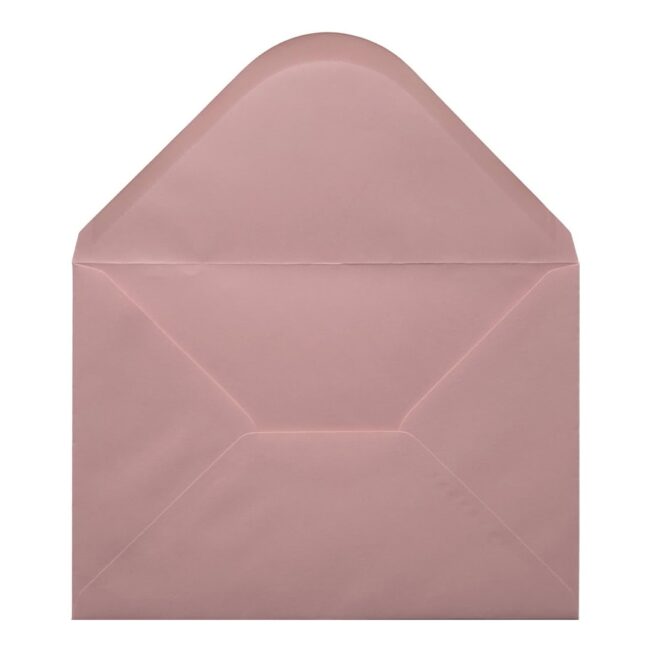 Vintage Pink Envelope U C5 Open