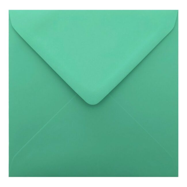 Warbler Green Envelope 130mm Square Closed