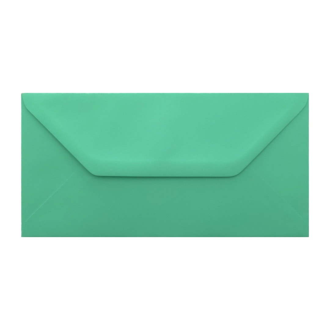 Warbler Green 110mm x 220mm Envelope. Green 100gsm DL Envelope. Gummed.