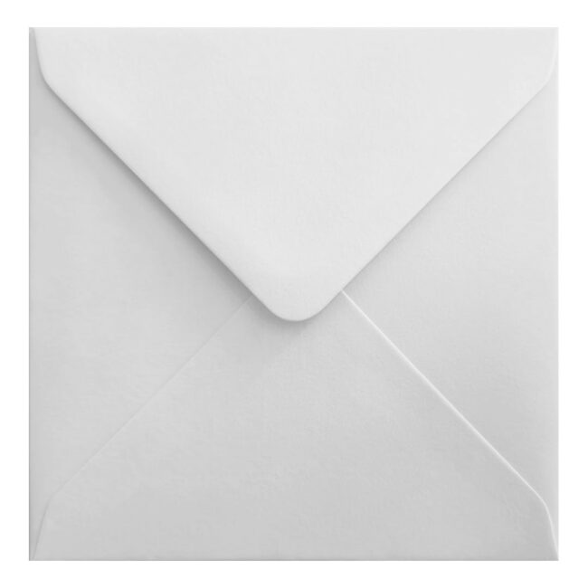 White Envelope 155mm Square Closed