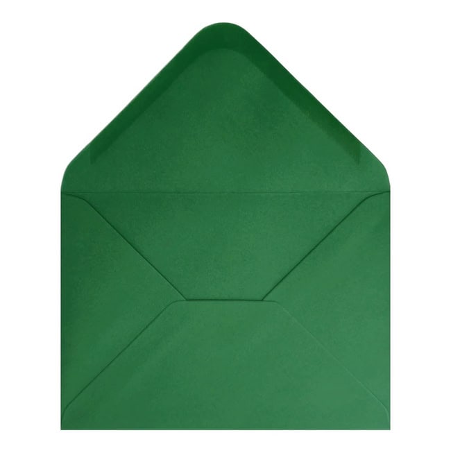 Xmas Green Envelope 5x7 Open