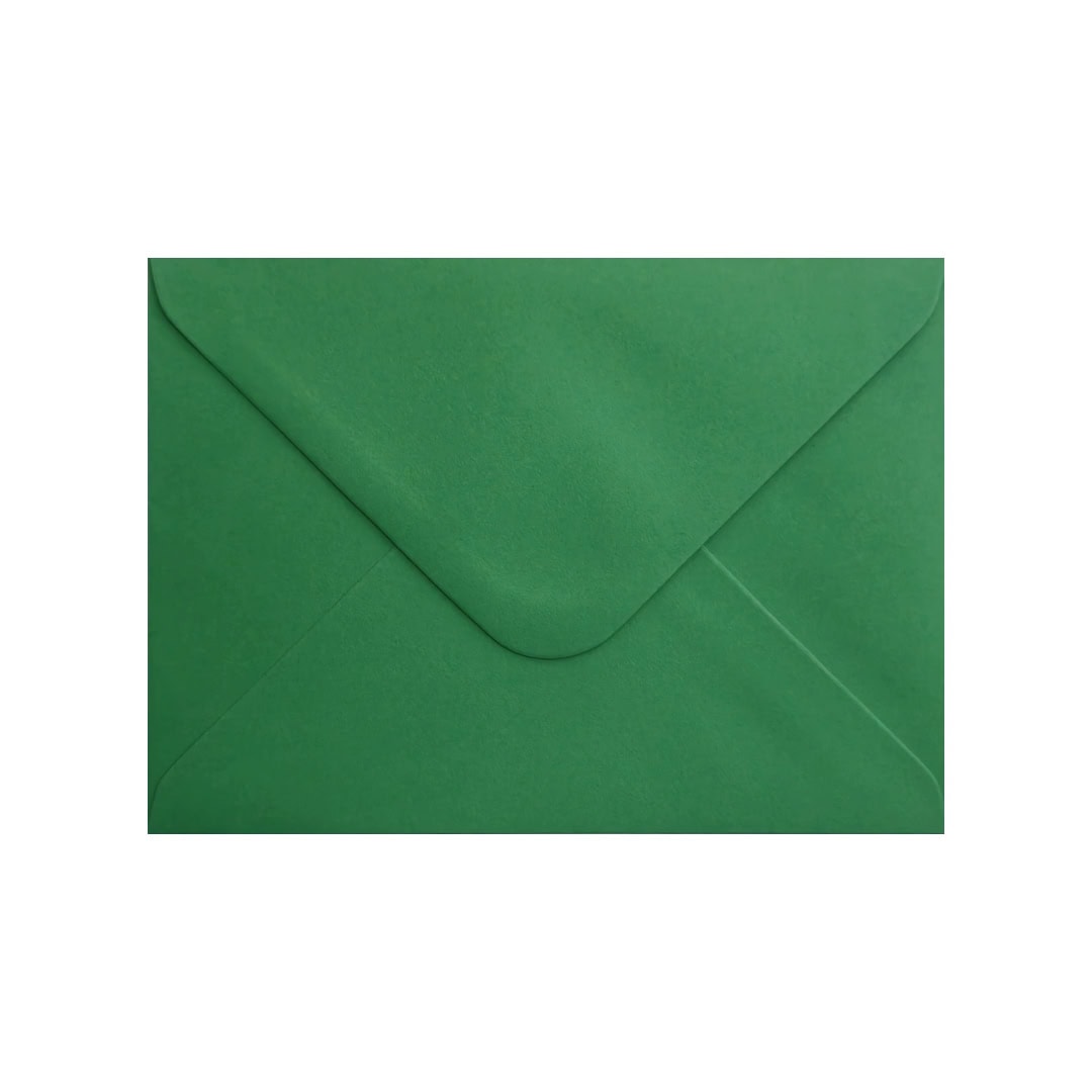Christmas Green 133mm x 184mm Envelope. Green 100gsm 5 x 7 inch Envelope. Gummed.