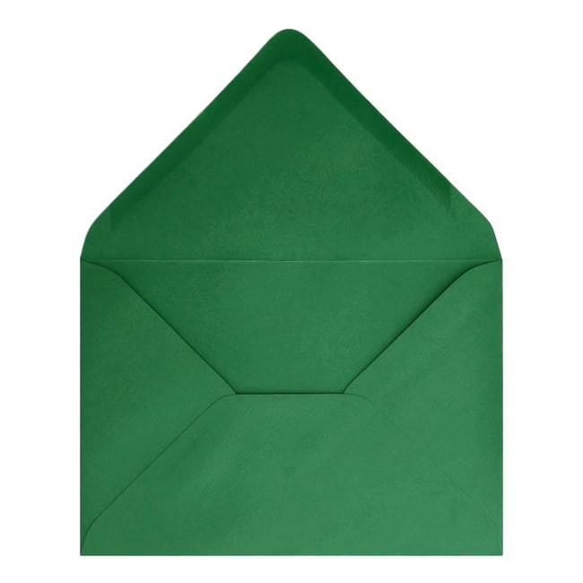 Xmas Green Envelope C6 Open
