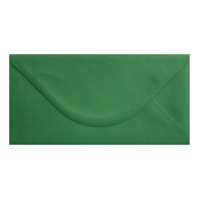 Xmas Green Envelope Dl Closed