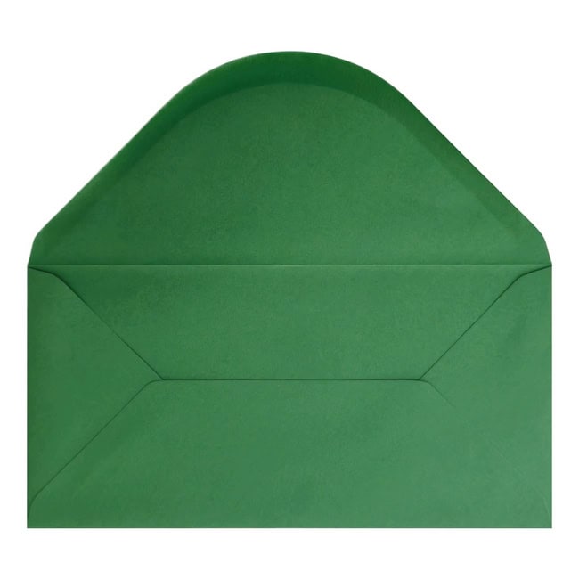 Xmas Green Envelope Dl Open