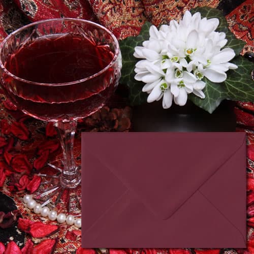 Burgundy Claret Envelopes