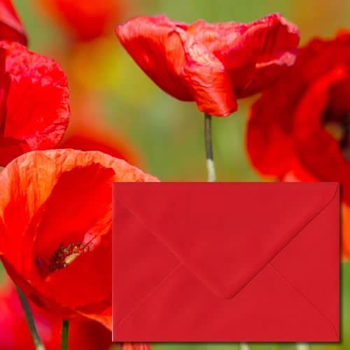 Poppy Red Envelopes