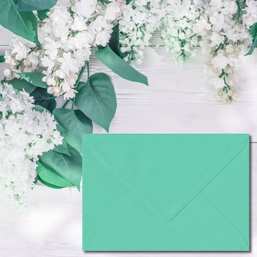 Warbler Green Envelopes