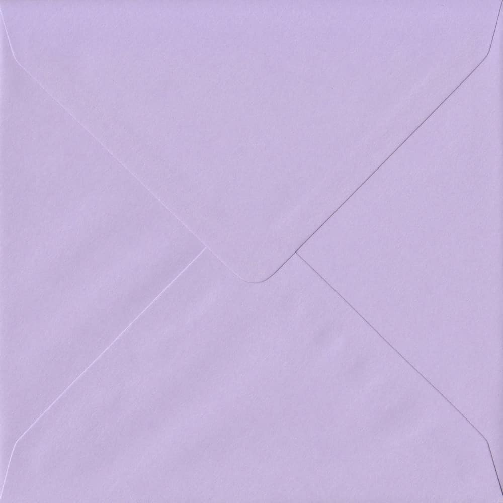 Amethyst 155mm x 155mm 100gsm Gummed Square Sized Lilac Envelope