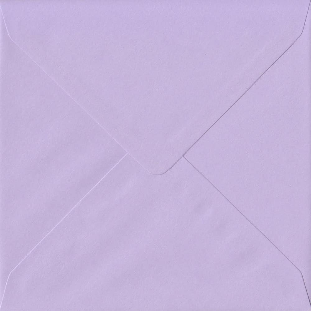 Amethyst 155mm x 155mm 100gsm Gummed Square Sized Lilac Envelope