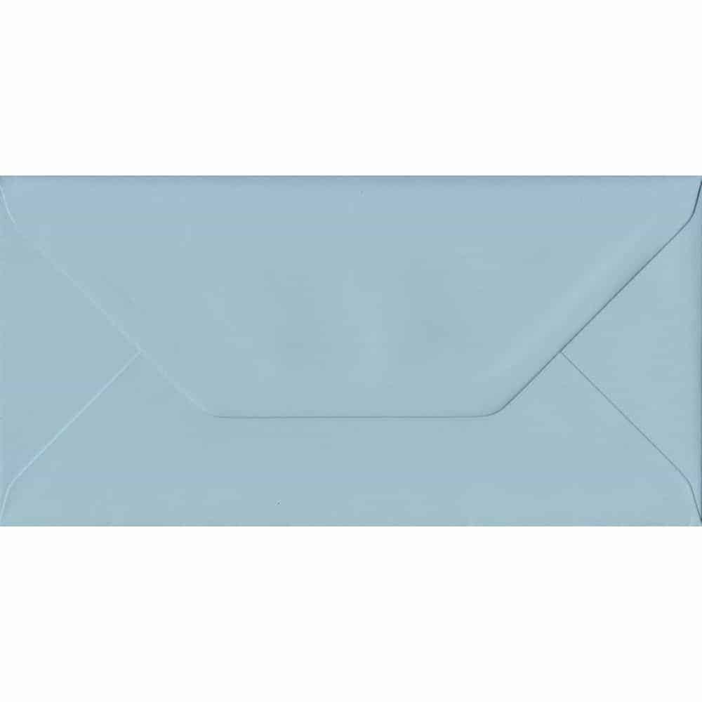 Baby Blue Pastel Gummed DL - 110 mm x 220 mm Envelope