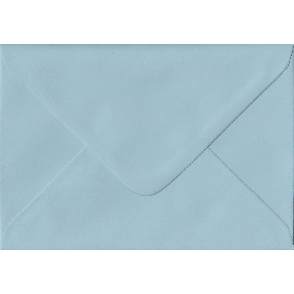 Baby Blue Pastel Gummed G5 - 133 mm x 184 mm Envelope