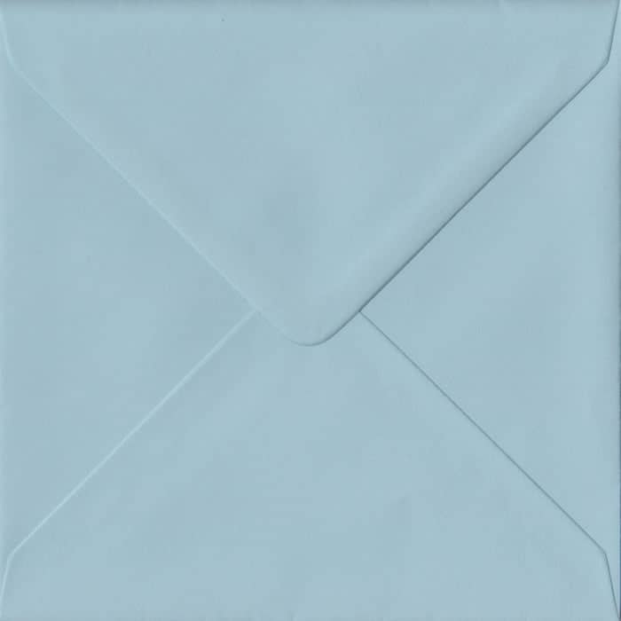 Baby Blue Pastel Gummed S6 - 130 mm x 130 mm Envelope