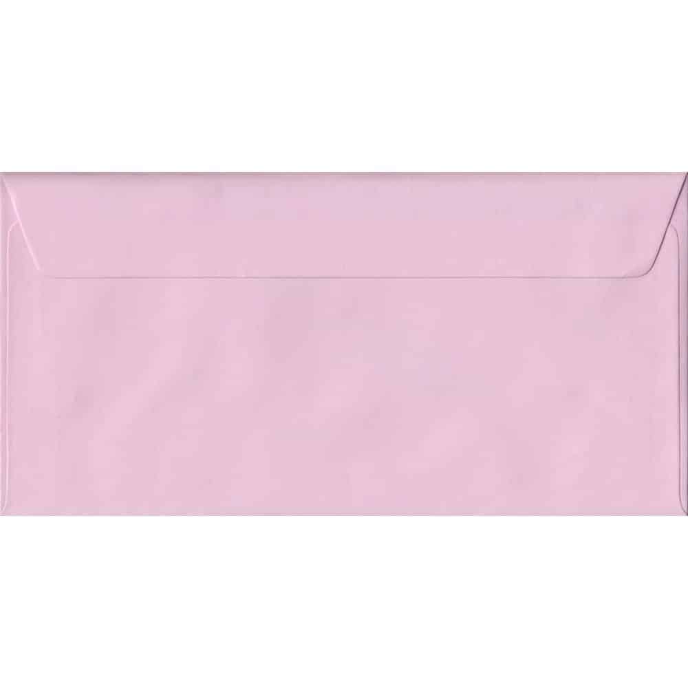 Baby Pink Pastel Peel And Seal DL - 110 mm x 220 mm Envelope