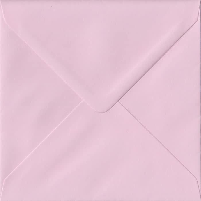 Baby Pink Pastel Gummed S6 - 130 mm x 130 mm Envelope