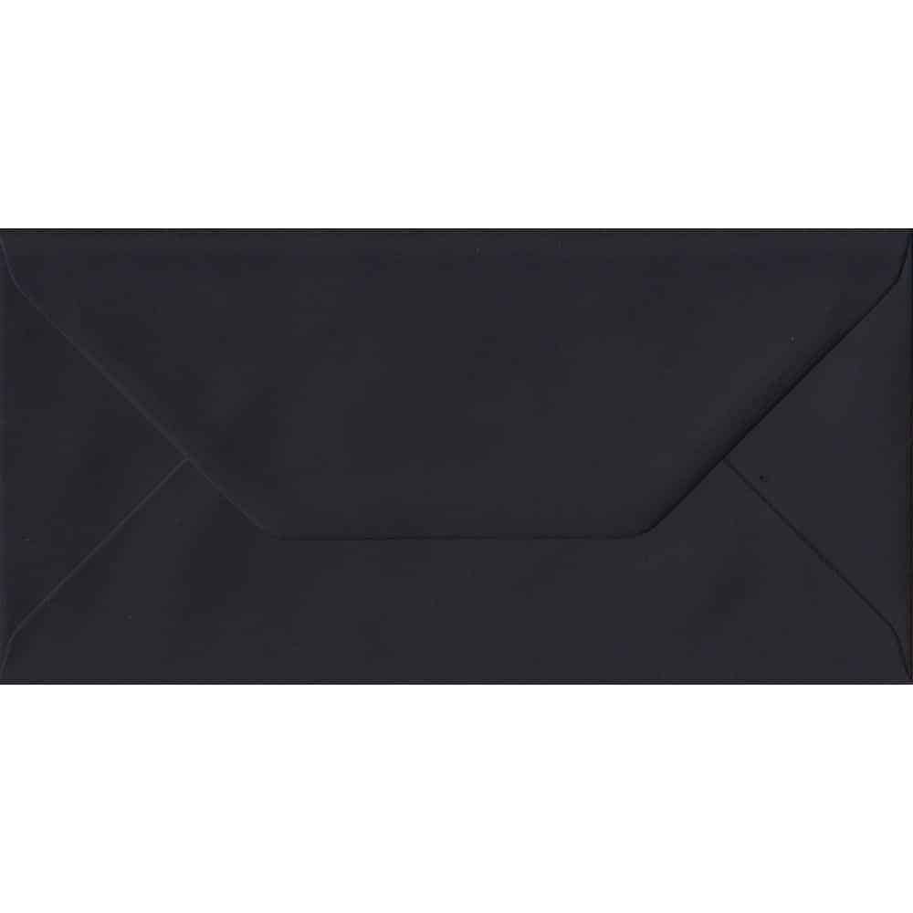 Black Premium Gummed DL - 110 mm x 220 mm Envelope