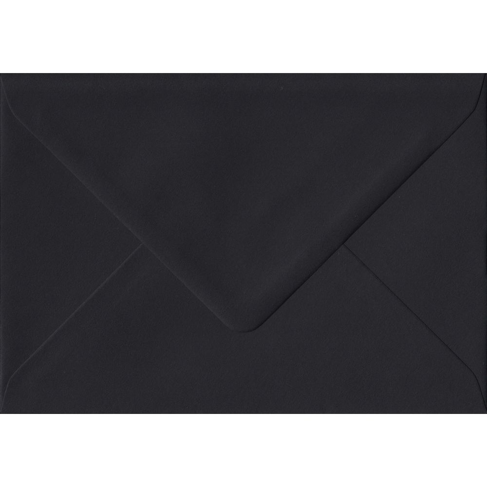 Black Premium Gummed C6 - 114 mm x 162 mm Envelope