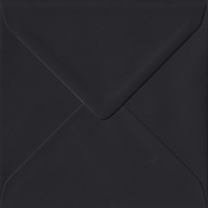 Black Premium Gummed S4 - 155 mm x 155 mm  Envelope