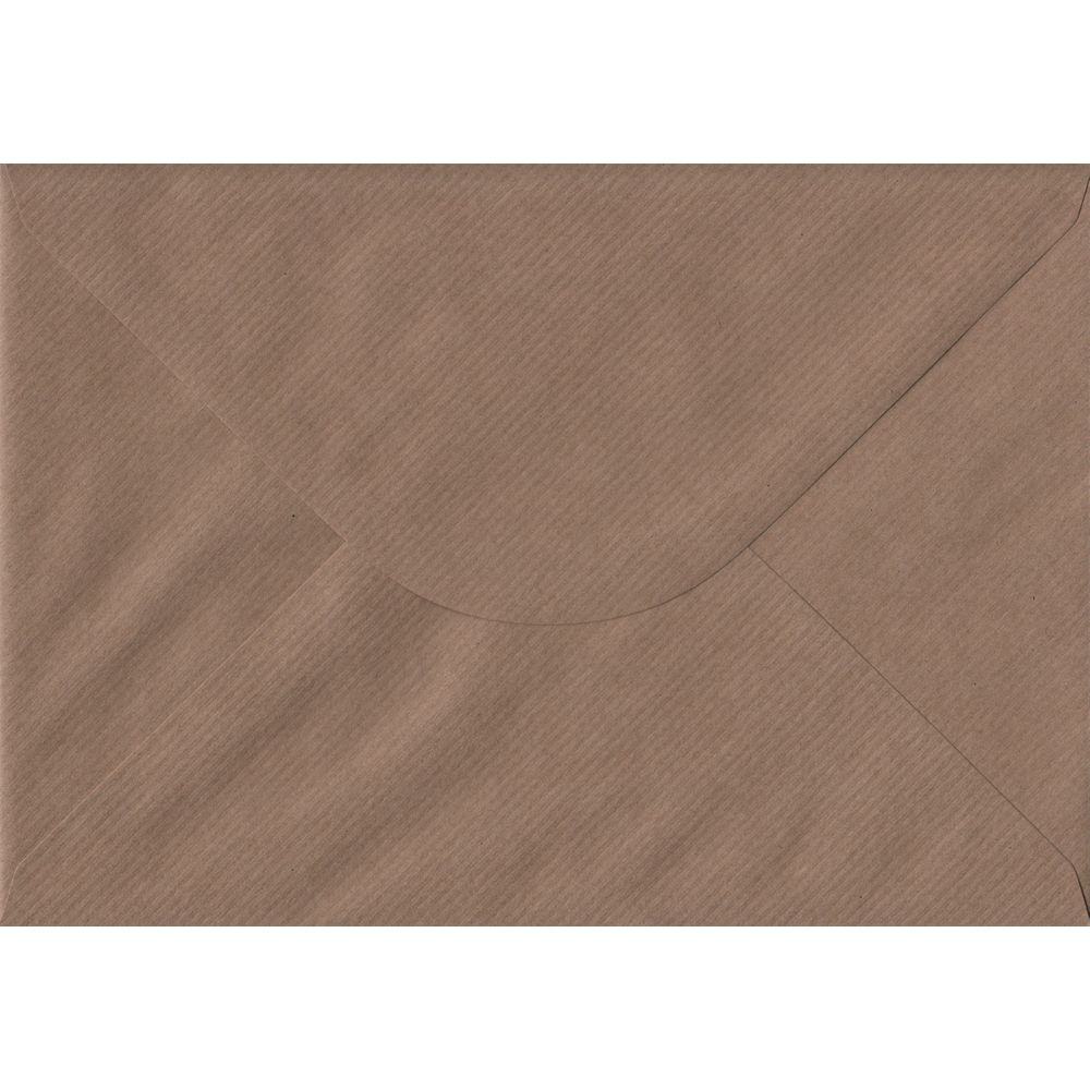 Brown Ribbed Premium Gummed C5 - 162 mm x 229 mm Envelope